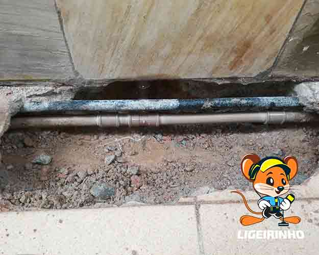 Identificação especializada de vazamento com laudo LG